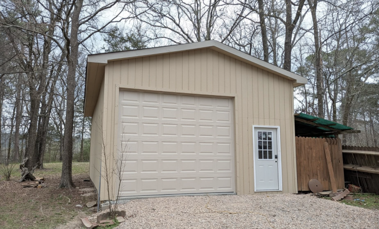 Pole barn construction project by Aaron's Handyman Services in Hot Springs, AR