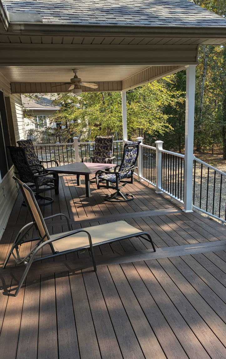 Custom Roofed Deck Repair by Aaron's Handyman Services in Hot Springs, AR