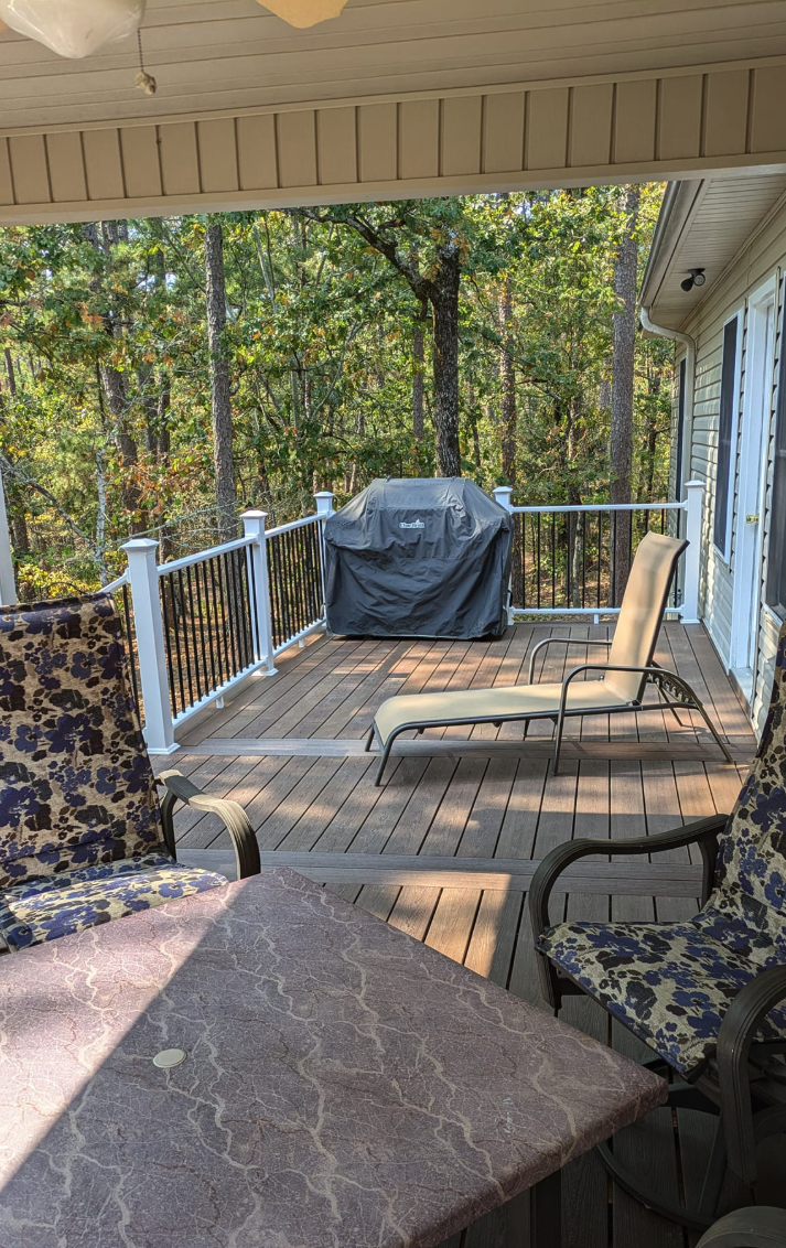 custom Trex decking construction by Aaron's Handyman Services in Hot Springs, AR
