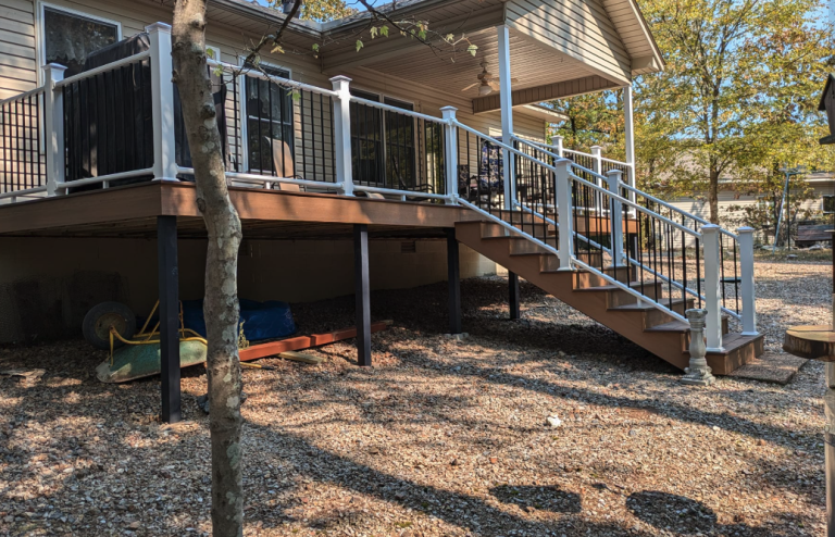 custom Trex decking construction by Aaron's Handyman Services in Hot Springs, AR