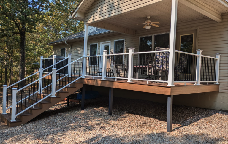 custom Trex decking construction by Aaron's Handyman Services in Hot Springs, AR