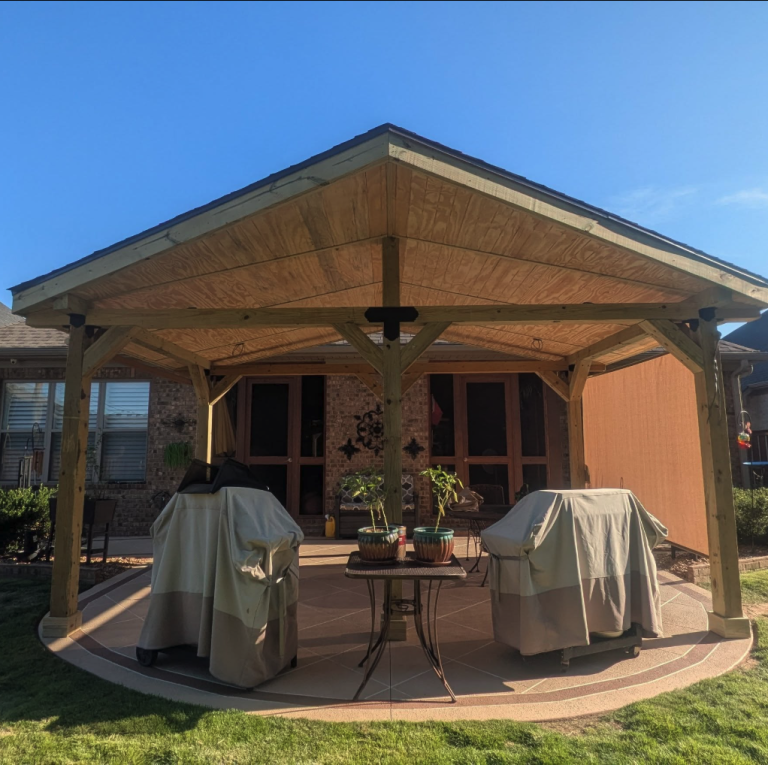 Pergola project by Aaron's Handyman Services in Hot Springs, AR