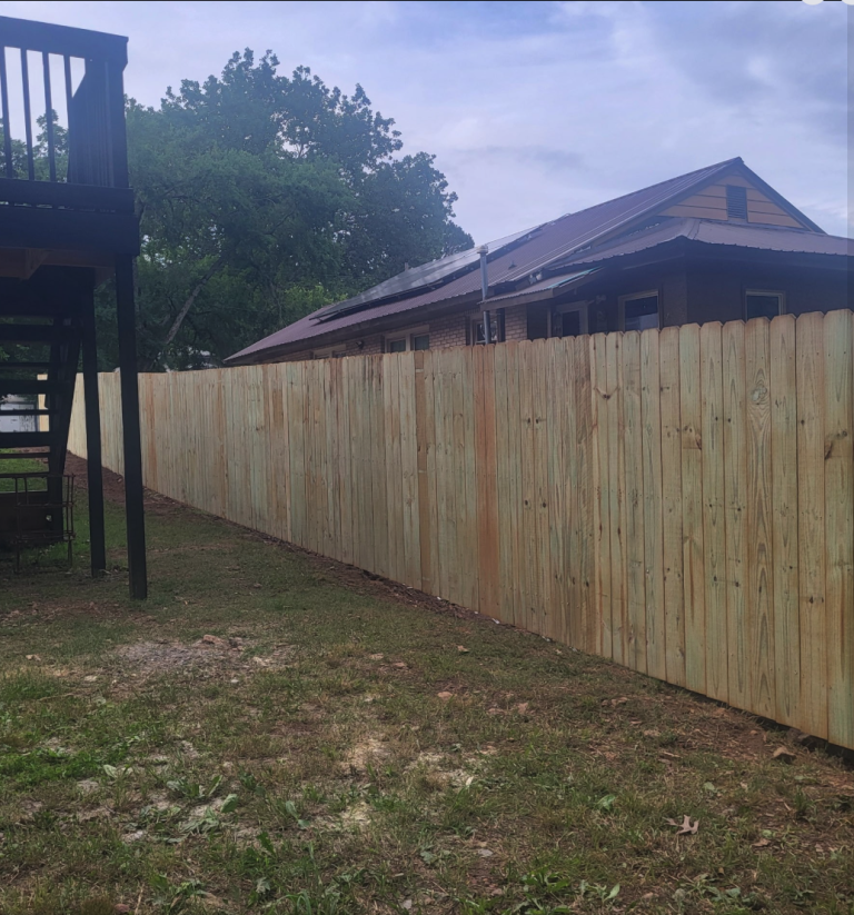 privacy fence construction by Aaron's Handyman Services in Hot Springs, AR