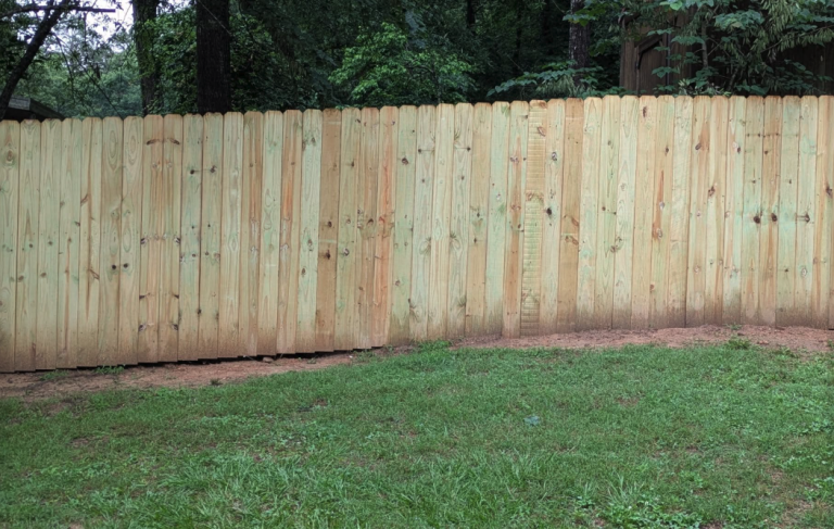 privacy fence construction by Aaron's Handyman Services in Hot Springs, AR