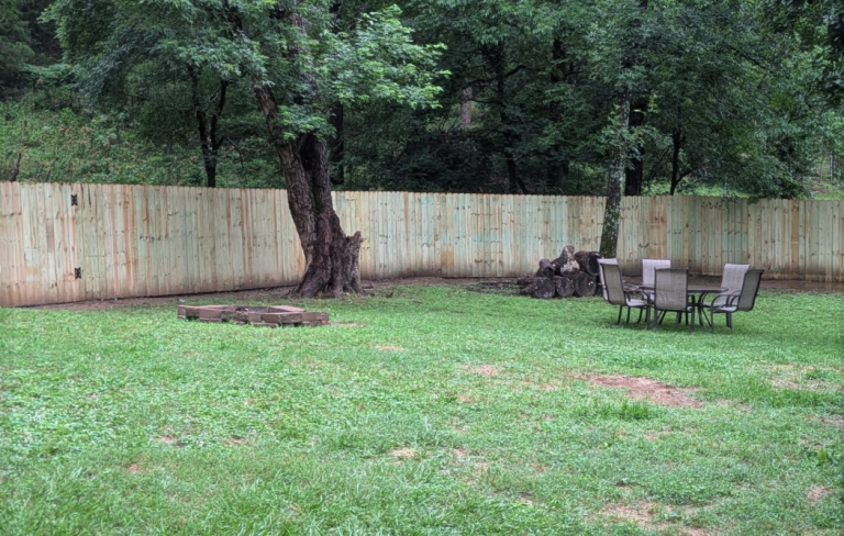 privacy fence construction by Aaron's Handyman Services in Hot Springs, AR