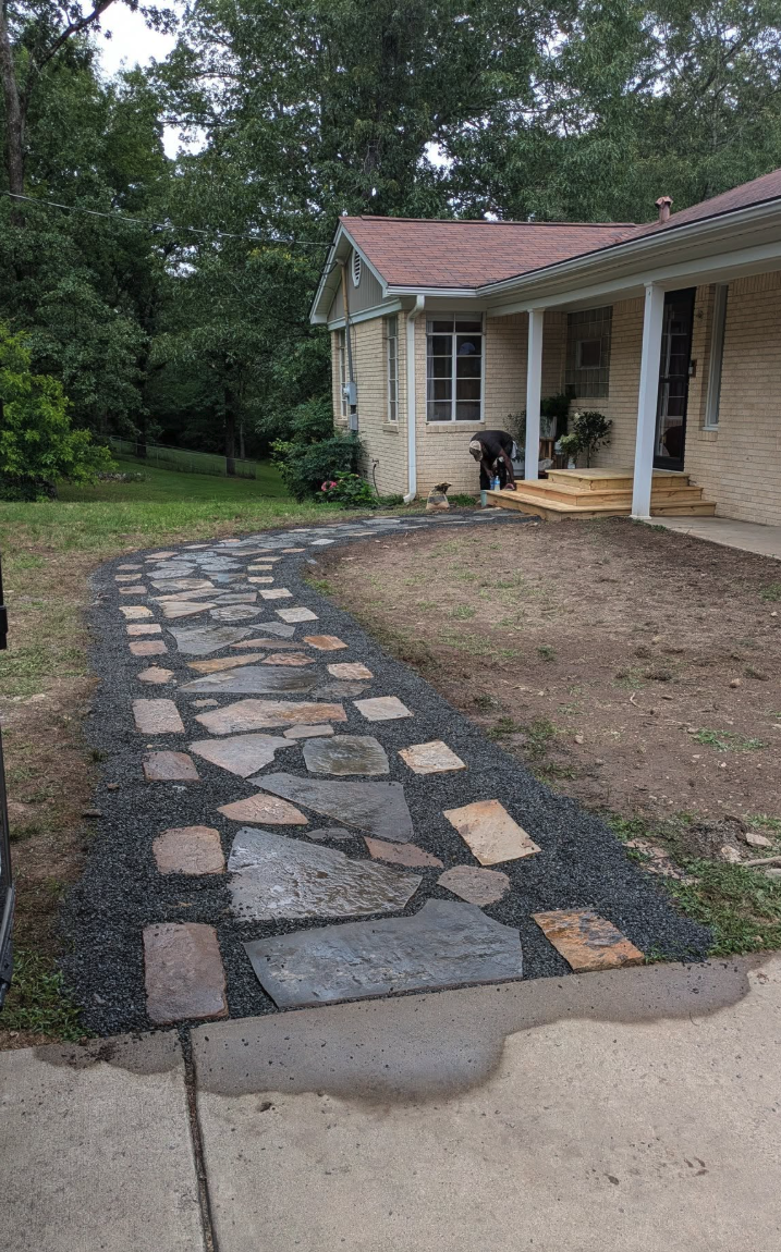 Hardscaping project by Aaron's Handyman Services in Hot Springs, AR
