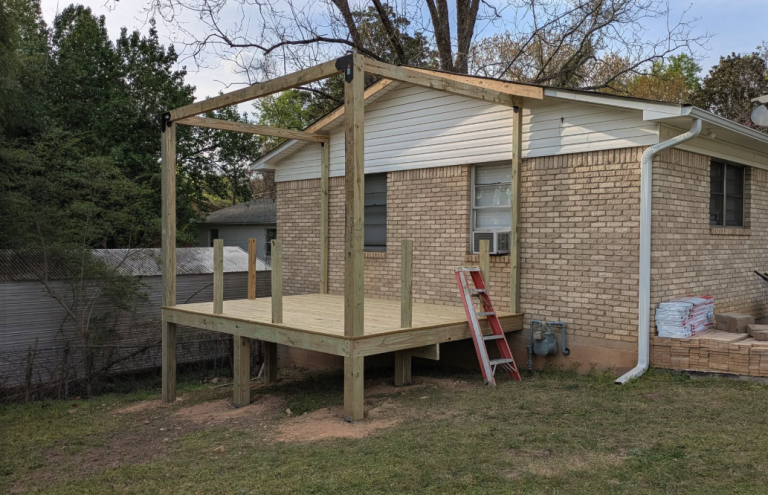 Custom Roofed Deck Built by Aaron's Handyman Services in Hot Springs, AR