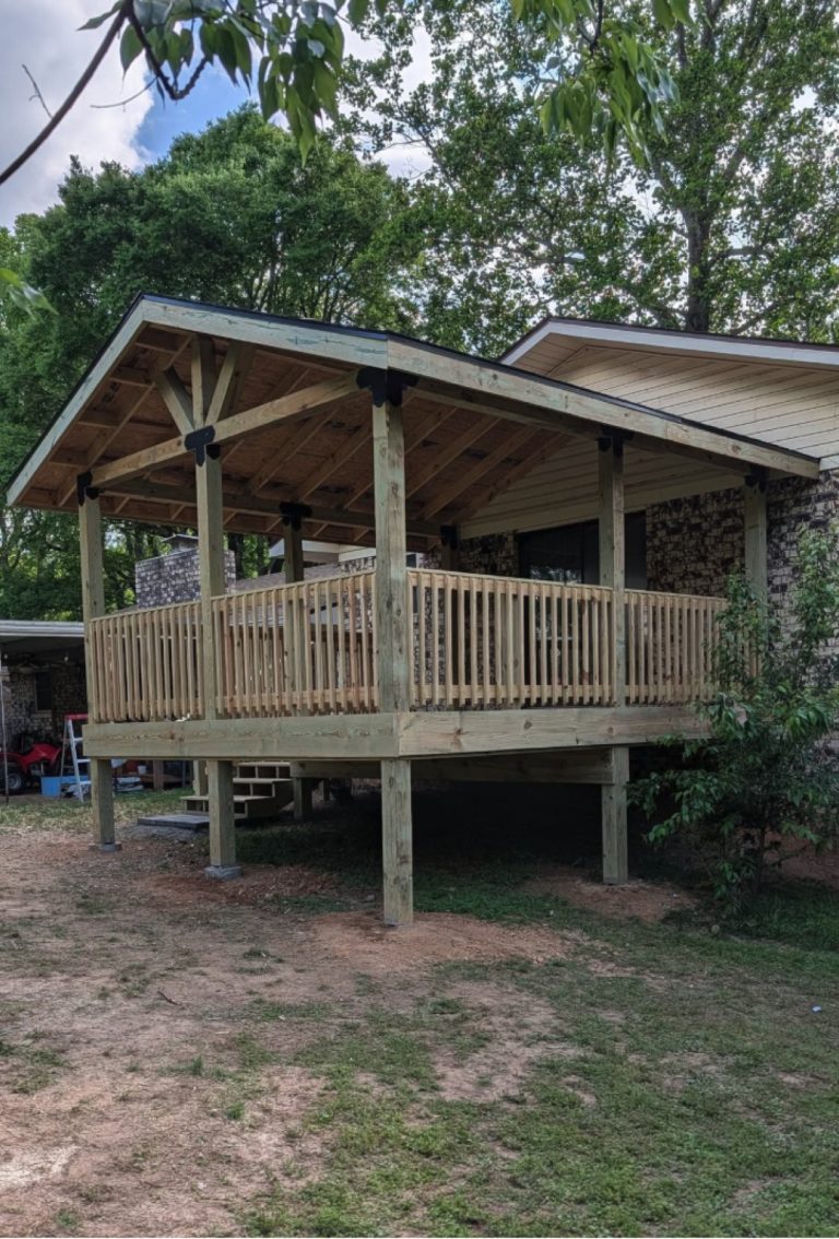 Custom deck built by Aaron's Handyman Services in Hot Springs, AR
